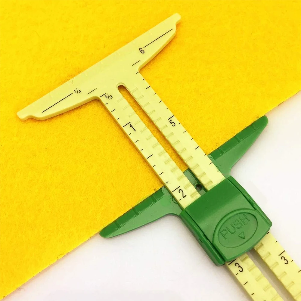 5-in-1 schuifmeter meetinstrument multifunctionele kunststof tekenliniaal huishoudelijke kleermaker patchwork liniaal naaiaccessoires