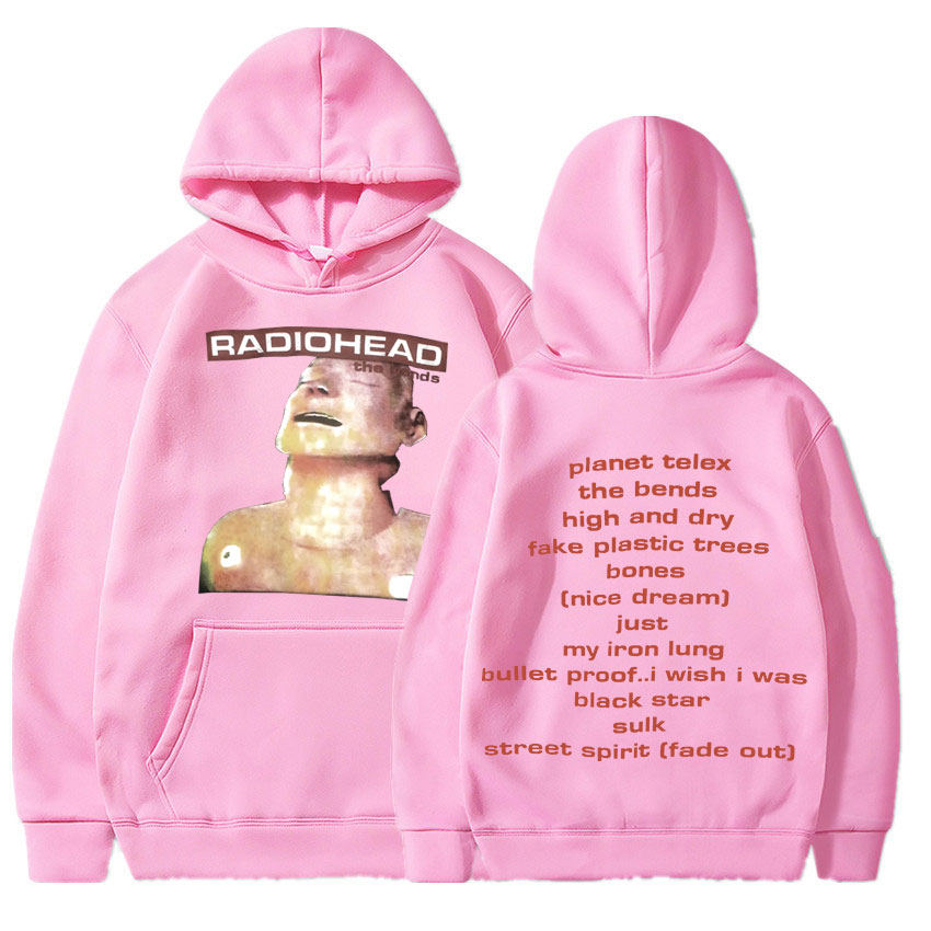 Vintage Rock Band Radiohead Hoodie Hip Hop Everything เพลงอัลบั้มพิมพ์เสื้อกันหนาว Harajuku Streetwear Oversize Hoodies วัยรุ่น