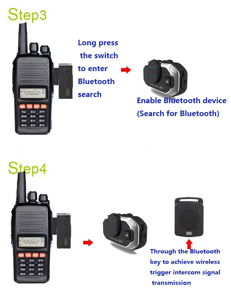 Bluetooth-адаптер Walkie Talkie для V8 V8S V9S Kado Senna 30K 50K
