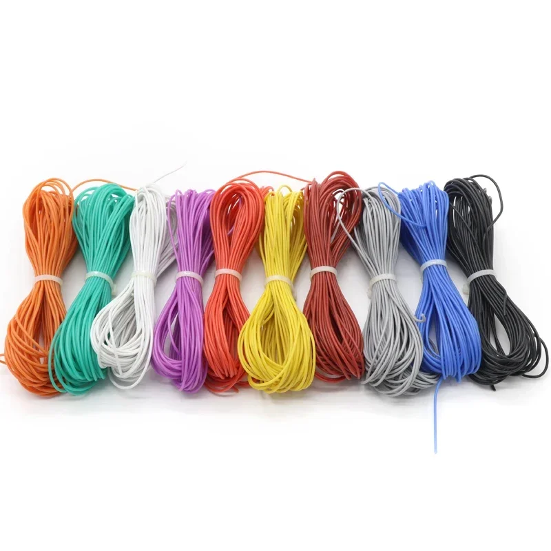 1M/5M Nhiệt Cáp 30 28 26 24 22 20 18 16 15 14 13 12 10 AWG Cực Mềm Dây Silicone Cao Nhiệt Độ Linh Hoạt Đồng