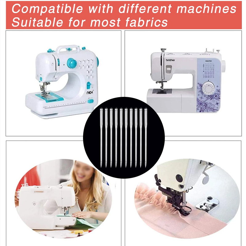 20pcs Sewing Machine Needles Jeans Universal Regular Point Sewing Needles Ball Point Head for Home Sewing Machine Supplies