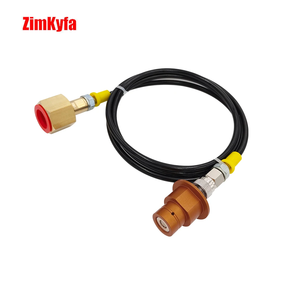 Soda Machine CO2 Refill Adapter with 90cm Quick Connector Hose - for Terra DUO Art Gaia Series Soda Maker