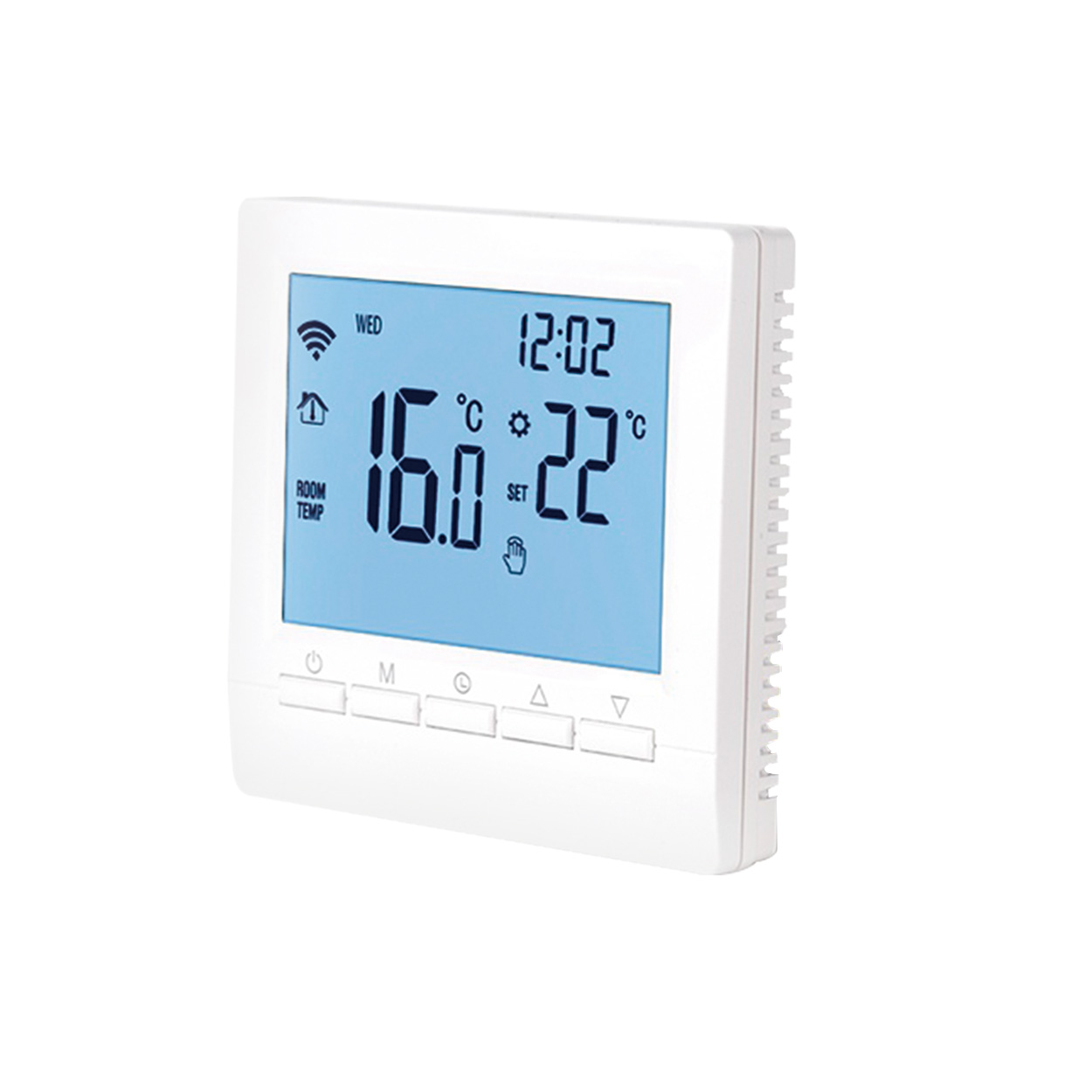 Termostato de caldera de Gas para habitación, batería de calefacción de agua, controlador de temperatura de calefacción programable, termostato inteligente, montaje en pared manual