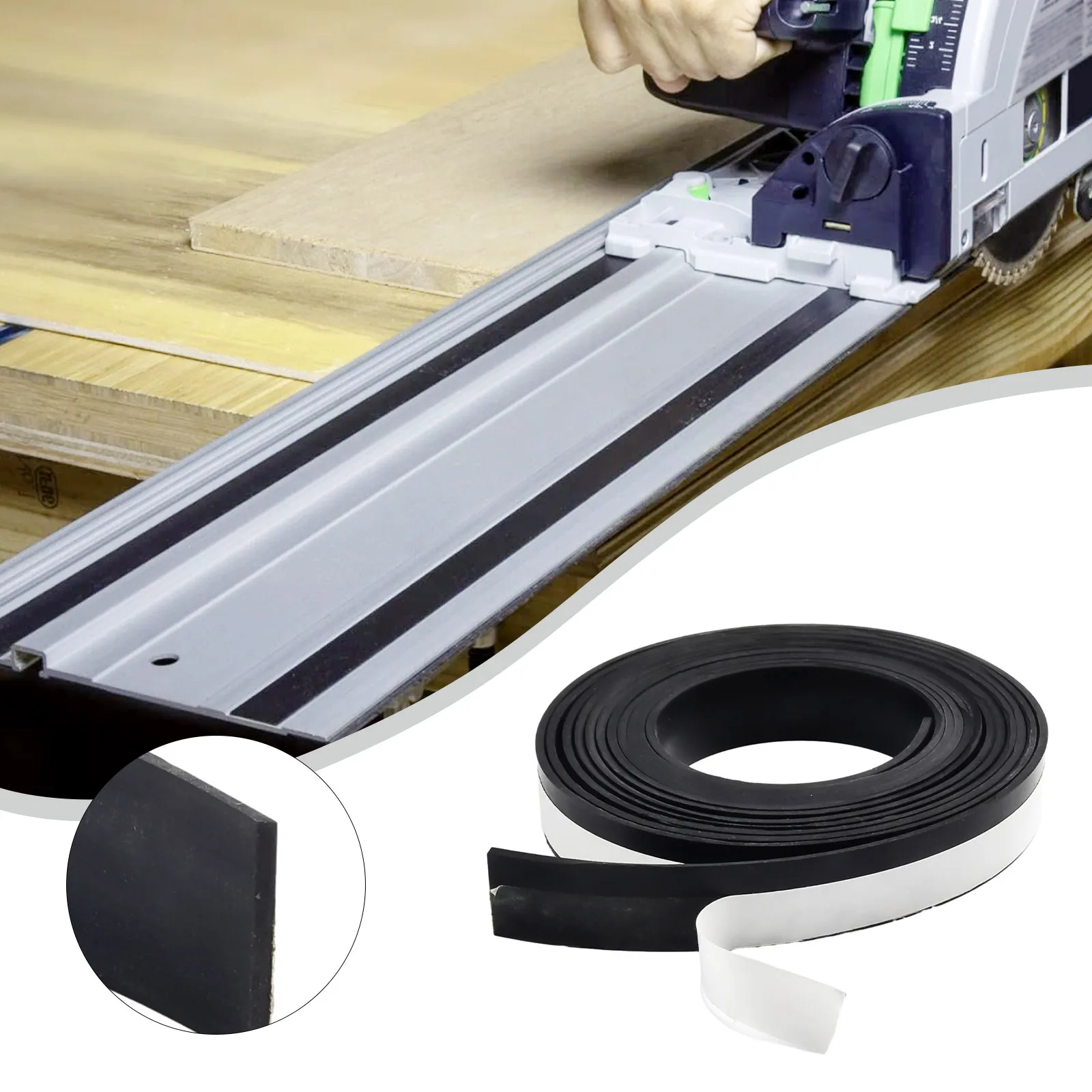 1PC 1.4m Guide Splinter Guard Replacement Strip - Essential for Track Saw Guide Rail Systems