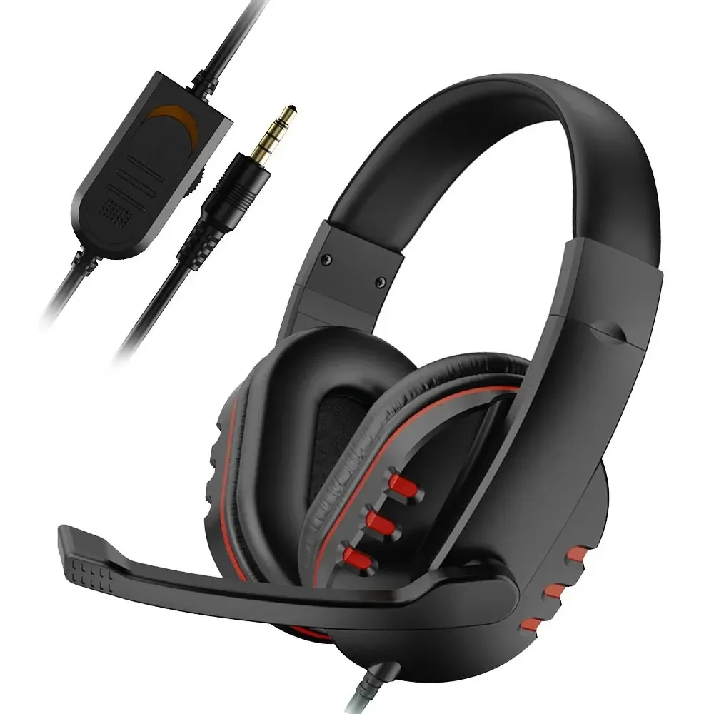 Vikefon fone de ouvido com fio gamer com microfone com cancelamento de ruído para computador portátil ps4 ps5 nintendo tablet fones de ouvido