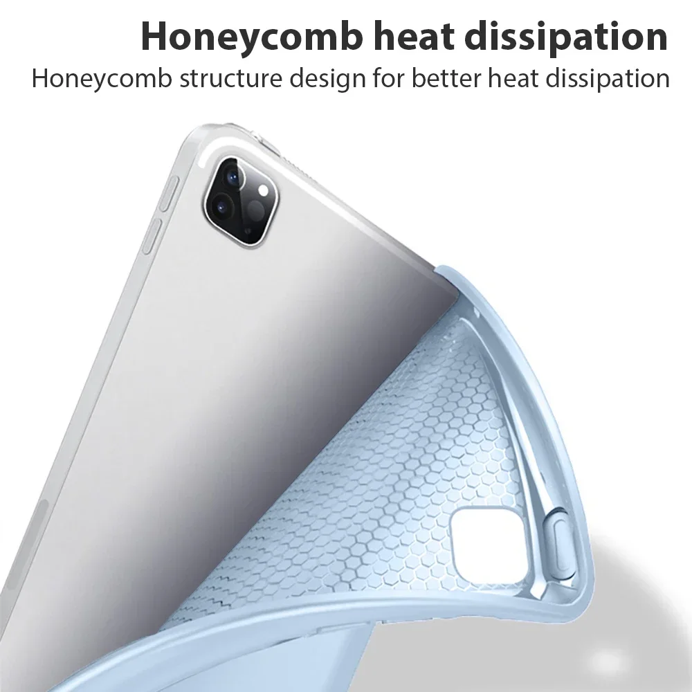 Para IPad Pro 13 11 12,9 pulgadas M4 M2 2024 10th 9th 10,9 Funda Air 5 4 3 2 para iPad 8th 7th Generación Funda mini 6 2021 Funda con soporte