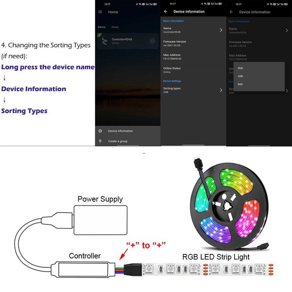 ミニ RGB コントローラ Bluetooth USB DC 5V 12V 24V 音楽 5050 RGB LED ストリップライトコントローラ APP IR 24 キーリモコン