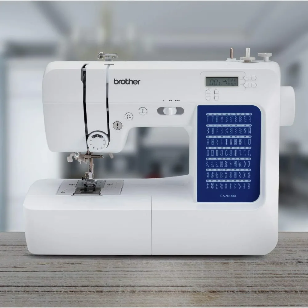 CS7000X Computerized Sewing and Quilting Machine, 70 Built-in Stitches, LCD Display, Wide Table, 10 Included Feet