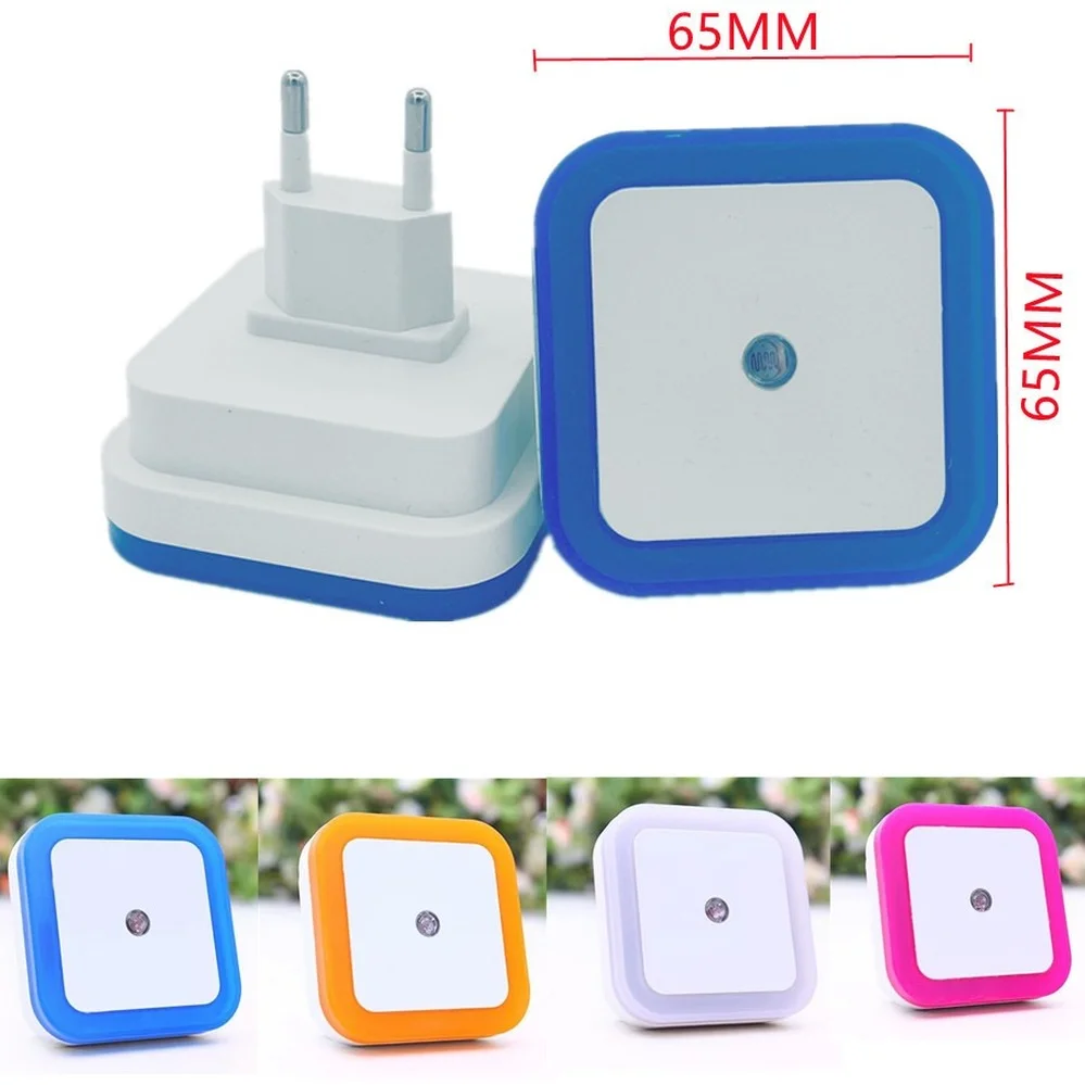 Luz LED nocturna Mini Sensor de luz Control 85V-265V enchufe UE EE. UU. lámpara de luz nocturna para niños sala de estar iluminación de dormitorio