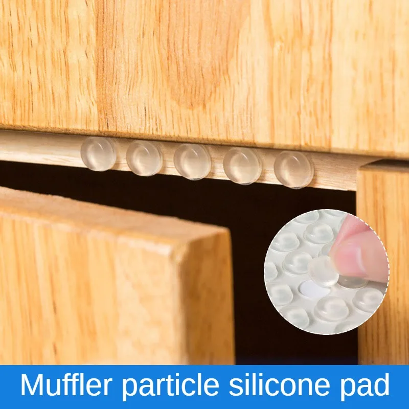 Прозрачная силиконовая противоударная зерновая наклейка на дверь шкафа, глушительная противоскользящая силиконовая наклейка для ног, самоклеящаяся зерновая наклейка