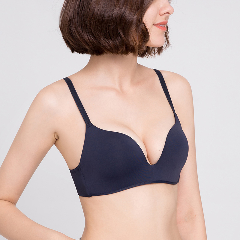 FallSweet Push Up Sexy Bras for Women Seamless Bra Wireless Deep V Bra Female Thin Cup Brassiere Ladies Lingerie 32-38AB Cup