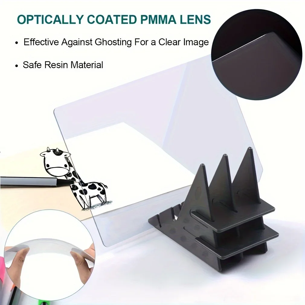 Optical Clear Image Drawing Board,โปรเจคเตอร์แบบพกพาภาพวาดTracing Board Sketchingเครื่องมือสําหรับผู้เริ่มต้น,ศิลปิน