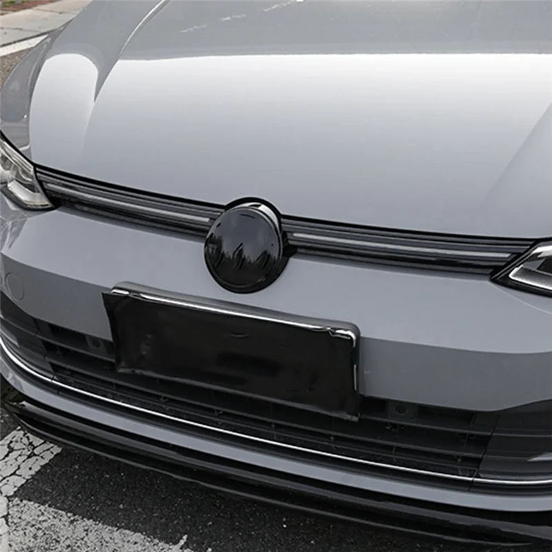 Auto glänzend schwarz Front stoßstange Mesh Mittel gitter Grill Formst reifen Abdeckung Verkleidung für-VW Golf 8 mk8