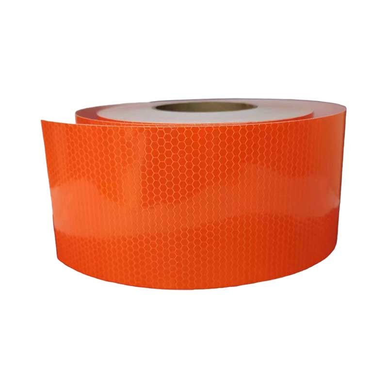 Adesivo per auto riflettente reticolo in PVC da 10 cm * 5 M Bianco Rosso Arancione Giallo Adesivo forte Nastro riflettente retrò Strisce ad alta visibilità