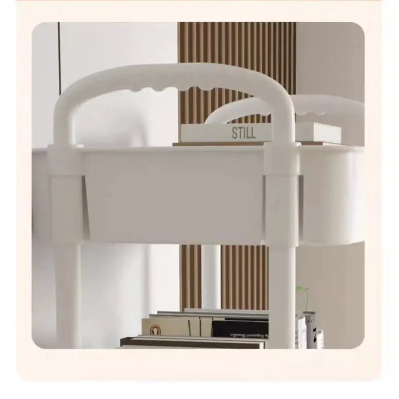 Trolley Storage Rack Kitchen Furniture Floor Multi-layer Snacks Baby Living Room Bedroom Bathroom Mobile Storage Rack Trolleys
