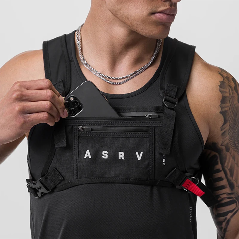 ออกแบบกันน้ําผู้ชาย RIG กระเป๋า 2024 ใหม่แฟชั่น Unisex กระเป๋า Multi-Function เสื้อกั๊กยุทธวิธีกระเป๋าเป้สะพายหลังเอวชาย
