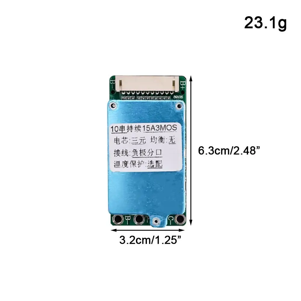BMS 10S 36V 15A Common/SPLIT Port Li-ion Lipolymer 18650 lithium Battery Protection Board Short Circuit Protection