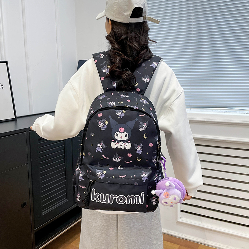 Sanrio Hello Kitty Kuromi plecak z motywem kreskówkowym dla dzieci piękny tornister dla dzieci prezent dla uczniów wielofunkcyjne plecaki Kawaii