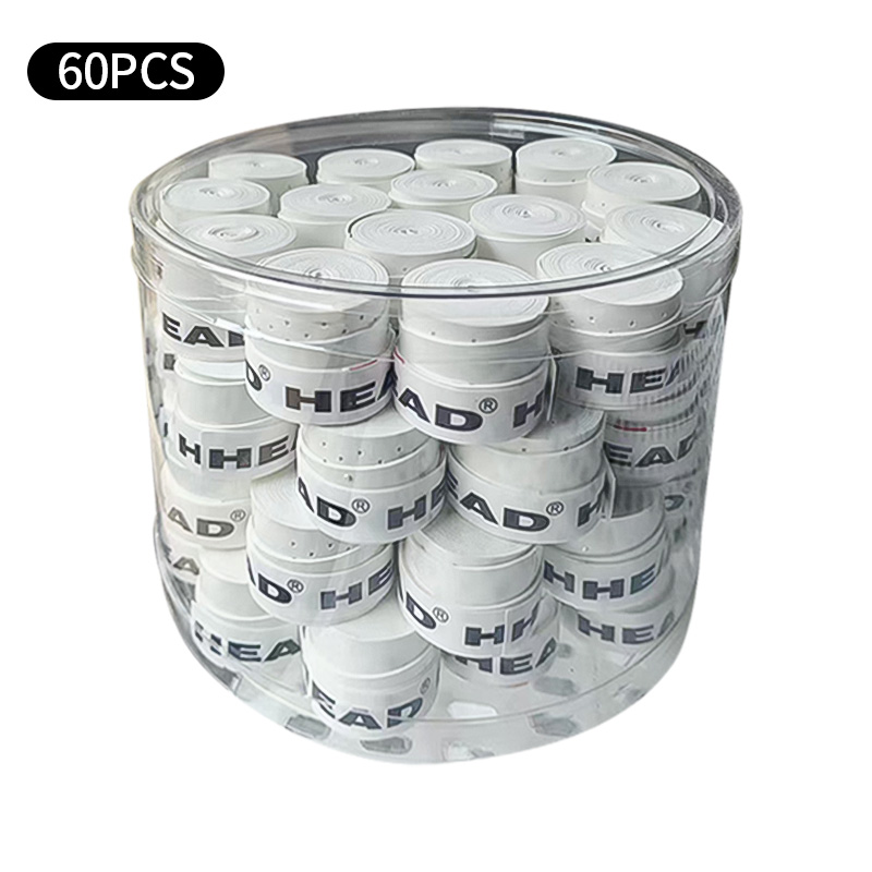 60 шт., липкие ручки премиум-класса, профессиональные для теннисной ракетки для бадминтона, высокопроизводительные, впитывающие пот, долговечные