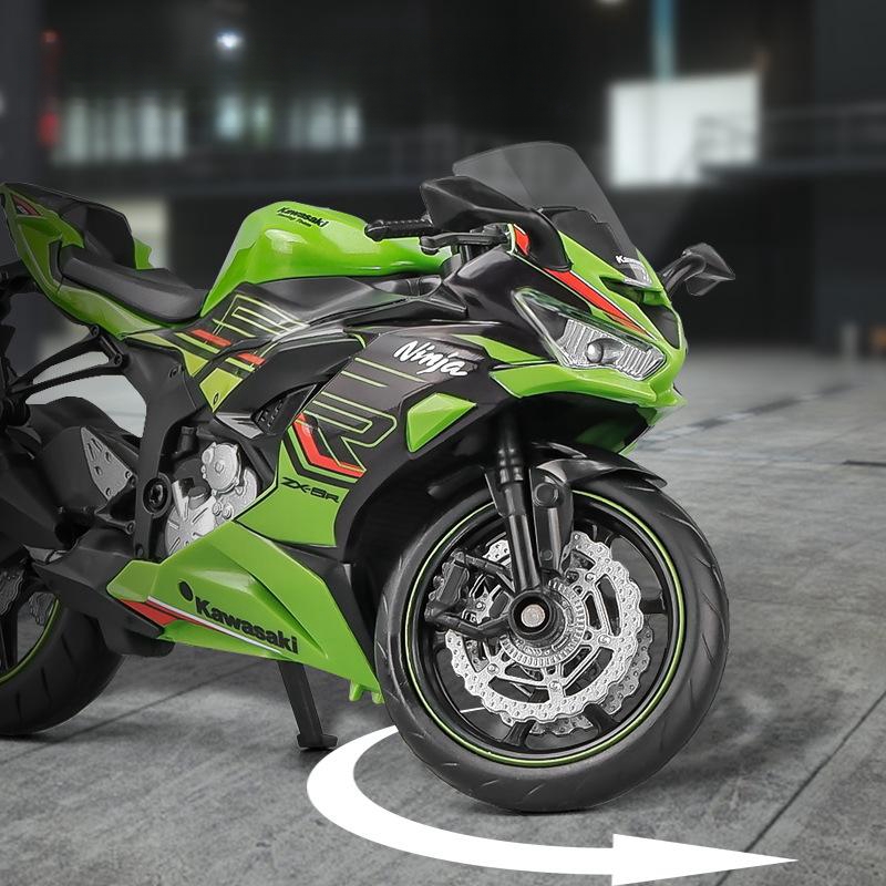 1/12 kawasaki ninja ZX-6R motocicleta brinquedo 1:12 rmz cidade diecast modelo super esporte coleção em miniatura presente para menino crianças criança