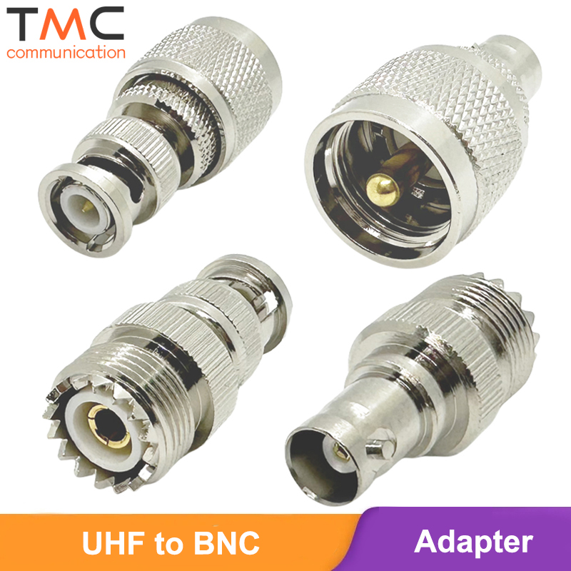 BNC auf UHF-Antennenadapter PL259 männlich weiblich SO239 auf Q9 BNC HF-Koaxialkabelanschluss für CB, Amateurfunkscanner