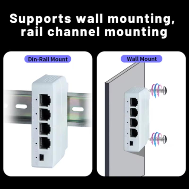 4-poorts PoE Extender poe repeater voor IP-poort Transmissie Extender voor POE Switch NVR IP-camera