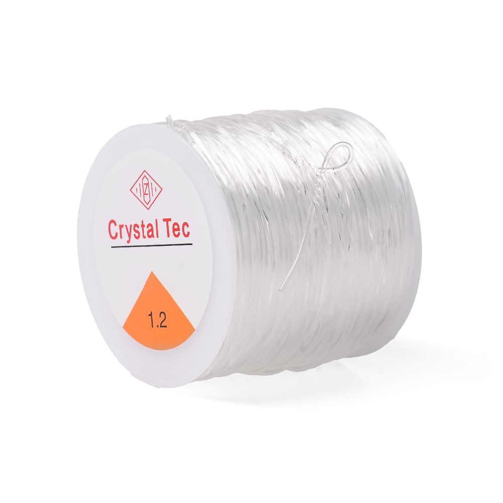 IYOE-cable elástico de 0,5-1,5mm, hilo elástico transparente para fabricación de joyería, pulsera Diy, collar, accesorios con cuentas