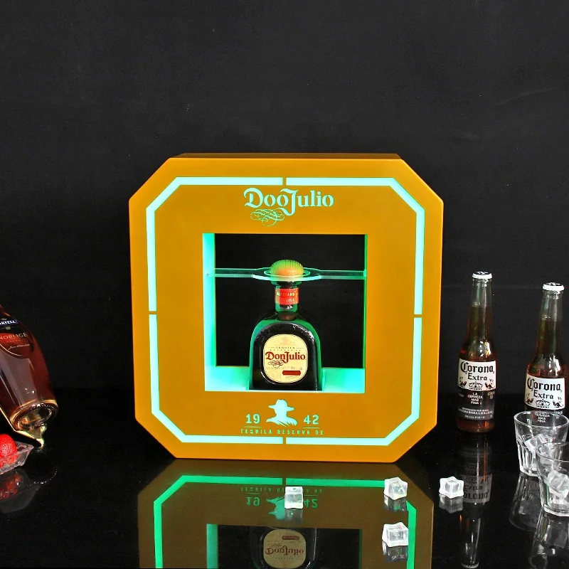 Illuminated LED DonJulio Reposado Blanco Tequila Bottle Presenter Patron Wine Glorifier VIP Service Sign for Nightclub