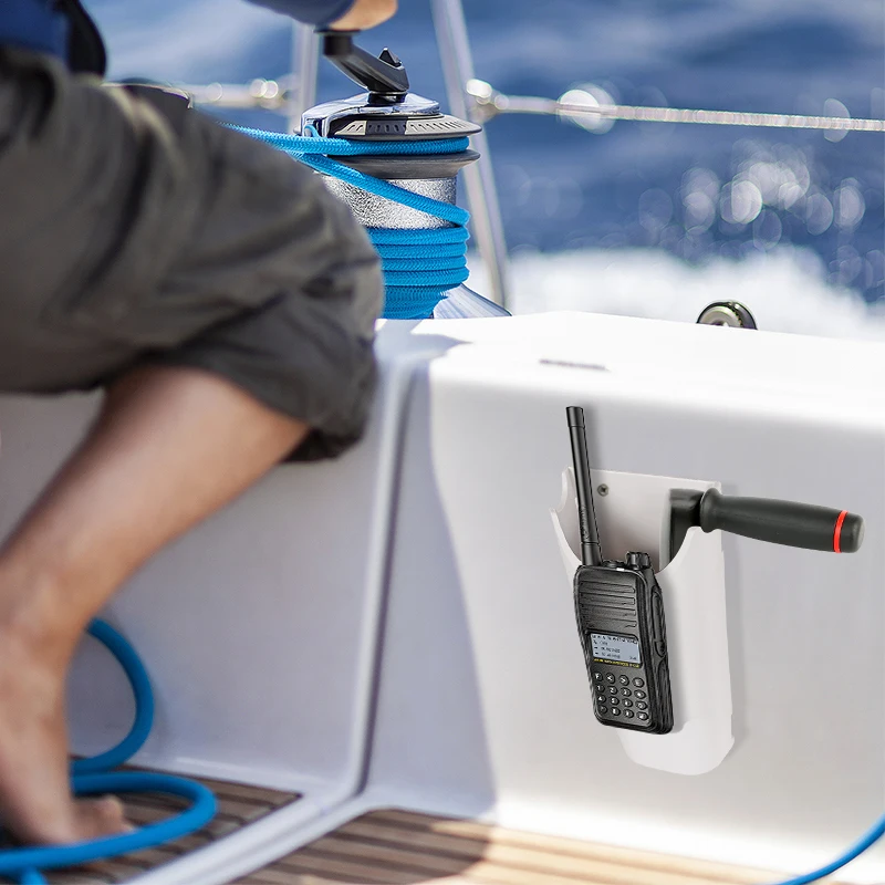 Bolsillo duradero para manija de cabrestante: soporte de almacenamiento compacto para manijas de cabrestante de velero y y yate, accesorio marino de fácil instalación