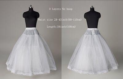 NEU 12Style Weiß A-Linie/Hoop/Hoopless Hochzeit Krinoline Petticoat/Unterrock-SN