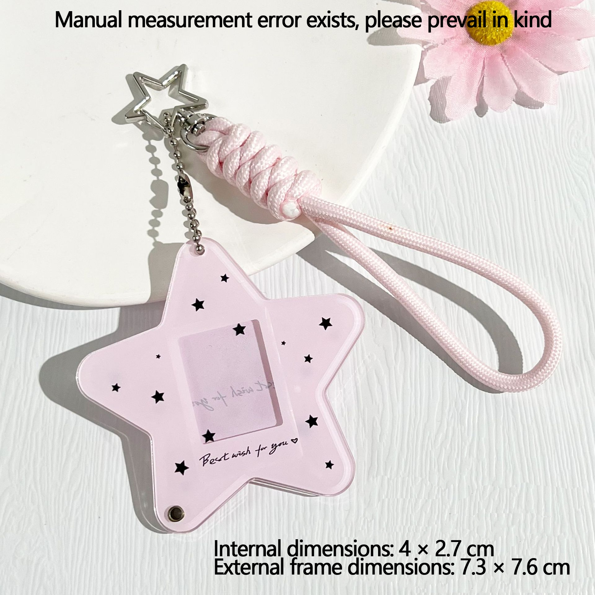 Heart-Shaped Wings/Star-Shaped Cardboard Photo Display Stand For photo storage, display, pendants, keychains, and accessories