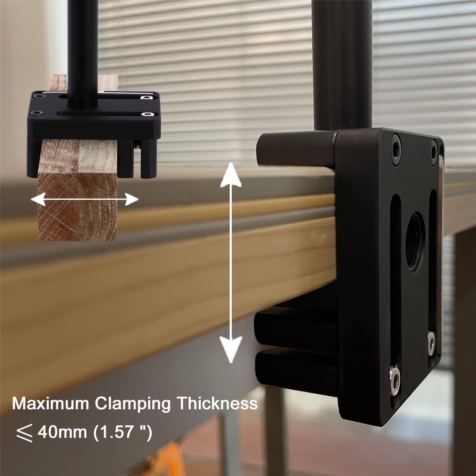 Colgador de soporte de manguera CPAP, soporte de elevación de tubo ajustable en altura que proporciona 2 lados de sujeción para evitar enredos y evitar el bloqueo de la abrazadera C