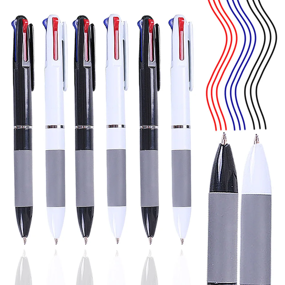 3 in 1 Red/Black/Blue Ink Color 0.7mm Student Ballpoint Pens Ball Point Writing Stationery Fine School Supplies Pencils Office