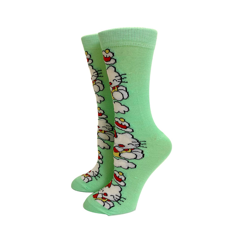 애니메이션 새로운 패션 다채로운 재미있는 캐주얼 긴 양말, 원피스 하라주쿠 귀여운 만화 고양이 크리에이티브 남성 양말, 크기 35-44