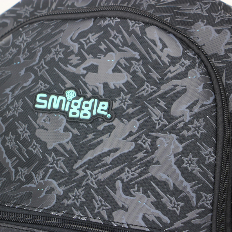 Australia smiggle original children's schoolbag boy backpack ninja waterproof bags 16 inches 7-12 years old