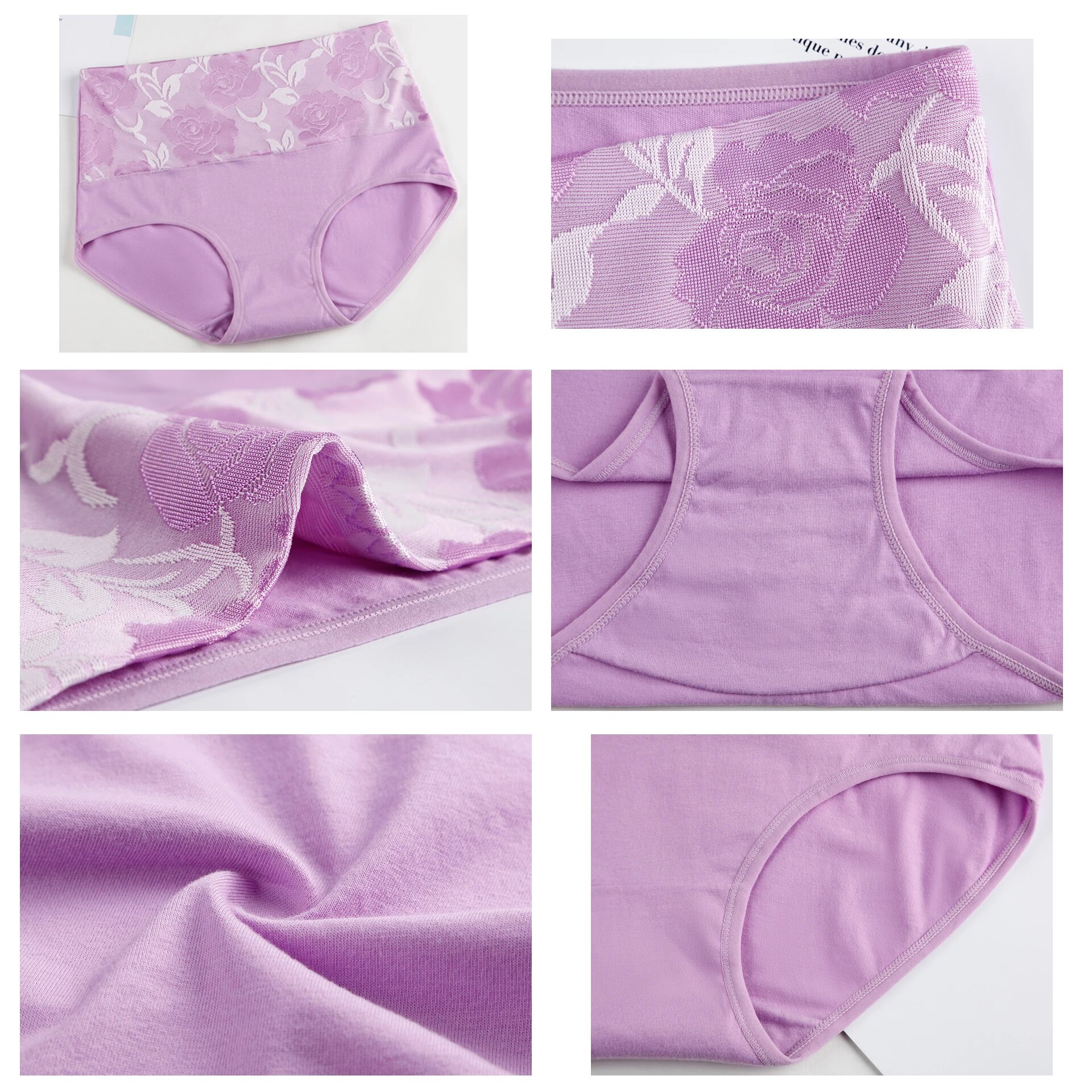 3 pçs/lote calcinha de cintura alta algodão feminino corpo emagrecimento plus size roupa interior impressão briefs senhoras calcinha respirável lingerie feminina