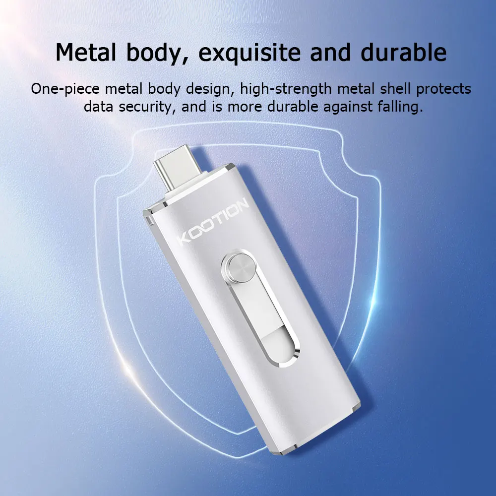 флешка usb 3 0,Флеш-накопитель KOOTION U21 USB C флэшка, флеш-накопитель 3,0 OTG Type C флешка на 128 гб, 32 ГБ, 64 ГБ, 256 ГБ флеш накопитель, Android-смартфоны, планшеты, компьютеры