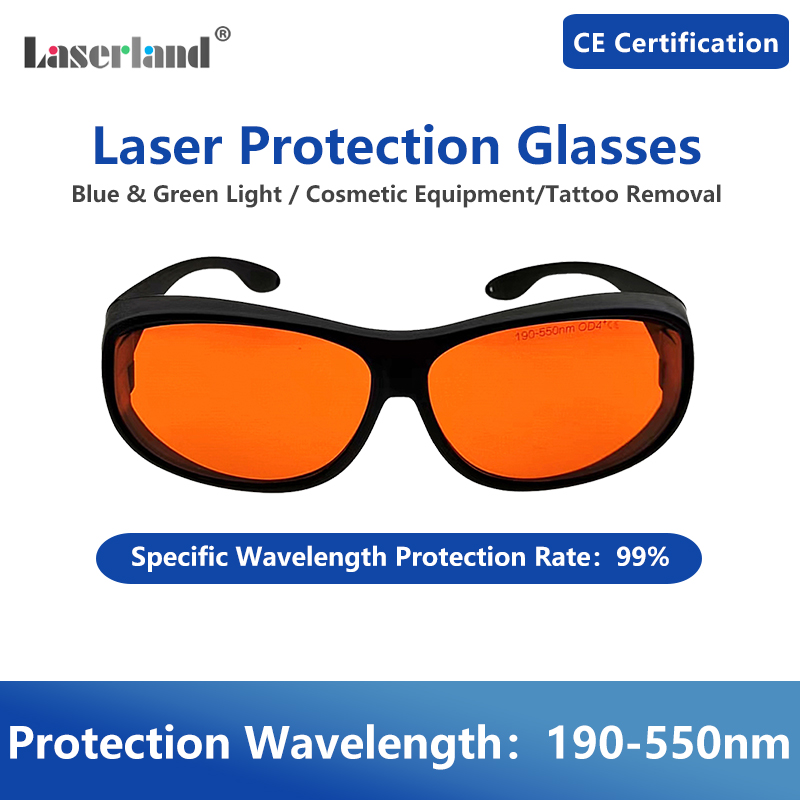 Okulary laserowe Gogle ochronne Niebieskie Czerwone Zielone IR 808nm UV 532nm 1064nm dla Q-switch Tatuaż Depilacja Salon kosmetyczny