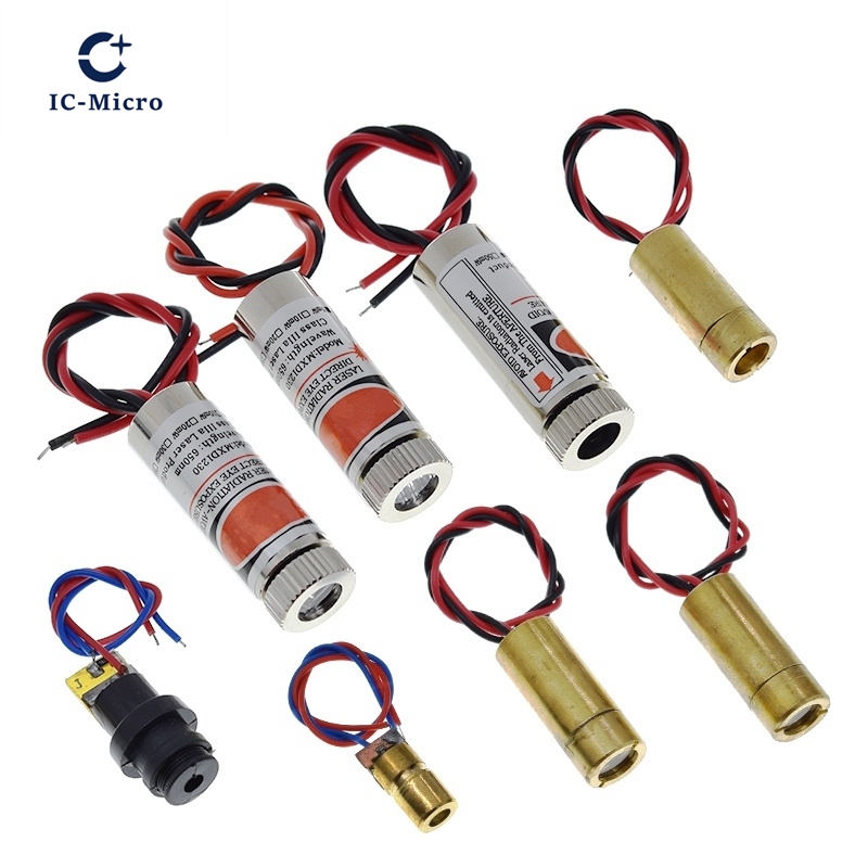 650 нм, 5 мВт, красная точка/линия/крест, лазерный модуль, стеклянная линза, фокусируемая фокусировка, регулируемая лазерная диодная головка, промышленный класс