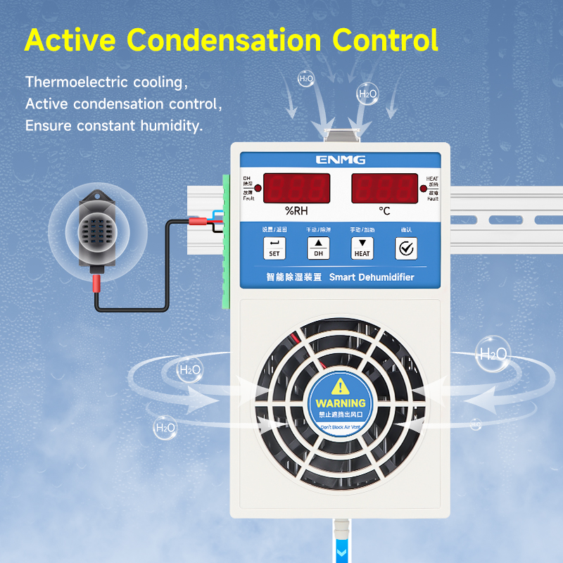 ENMG DIN35MM промышленный осушитель шкафа EAD-2015 интеллектуальный осушитель EAD-2030 точечный EAD-2060 24H выборка в реальном времени270V