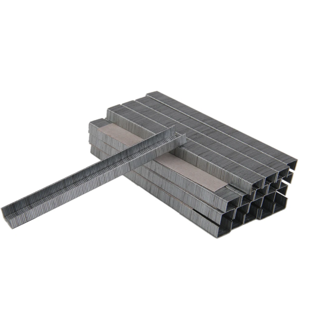2400pcs 8mm U Shape Staples Metal Nails DIY Upholstery Fabrics Stapler Tacker Shooter Staples For Installing Carpet Fencing
