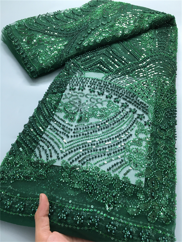 แอฟริกันลูกไม้ Rhinestone ลูกปัดผ้าไนจีเรียภาษาฝรั่งเศสคําผ้าตาข่ายลูกไม้คุณภาพสูง 2025 สําหรับชุดแต่งงานของผู้หญิง, 2.5 หลา 4024
