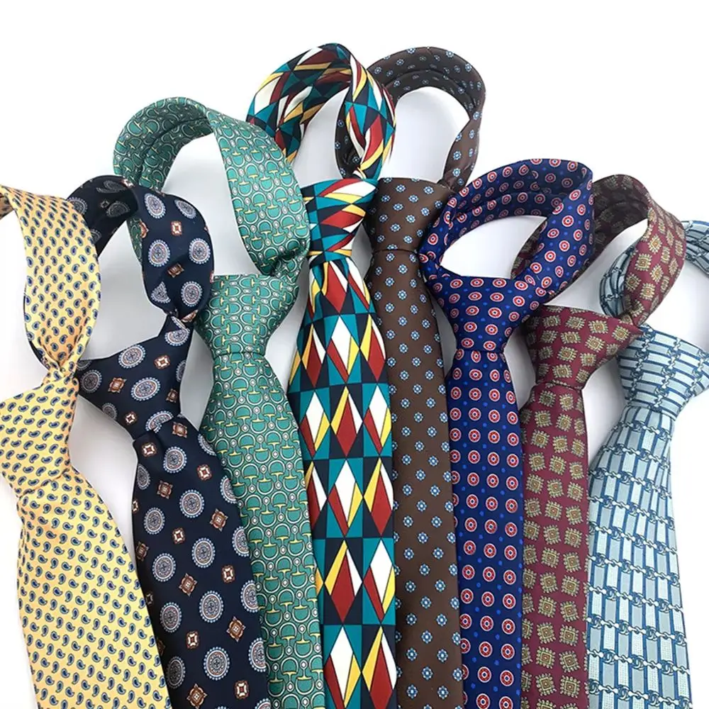 Mens Ties Print Design Check Stripe Flower Floral 8cm Necktie For Men Shirts Wedding Party Accessories Daily Wear Gravatas Tie