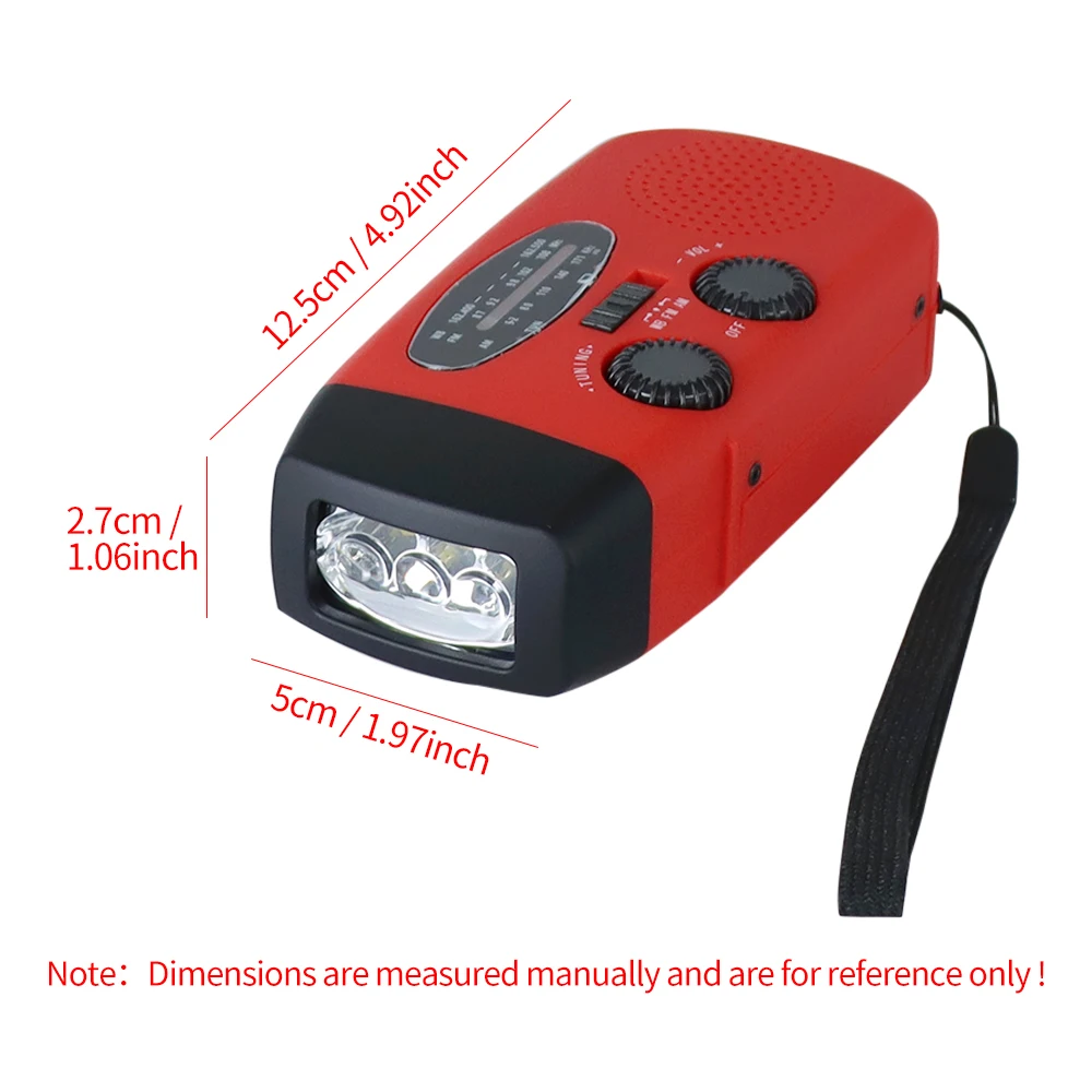 Rádio de emergência com manivela solar, receptor global de alta qualidade, tocha led, luzes de leitura, ferramentas de alarme sos com 2000mah