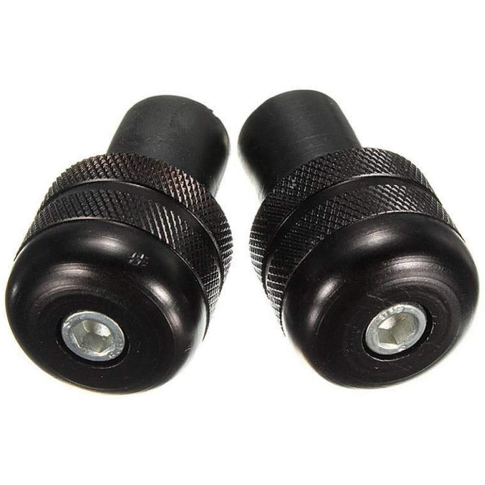 Heart Horse 2x 7/8" Motorrad Anti Vibration Lenkerendstopfen Grip Endkappen 22mm Schwarz/Rot