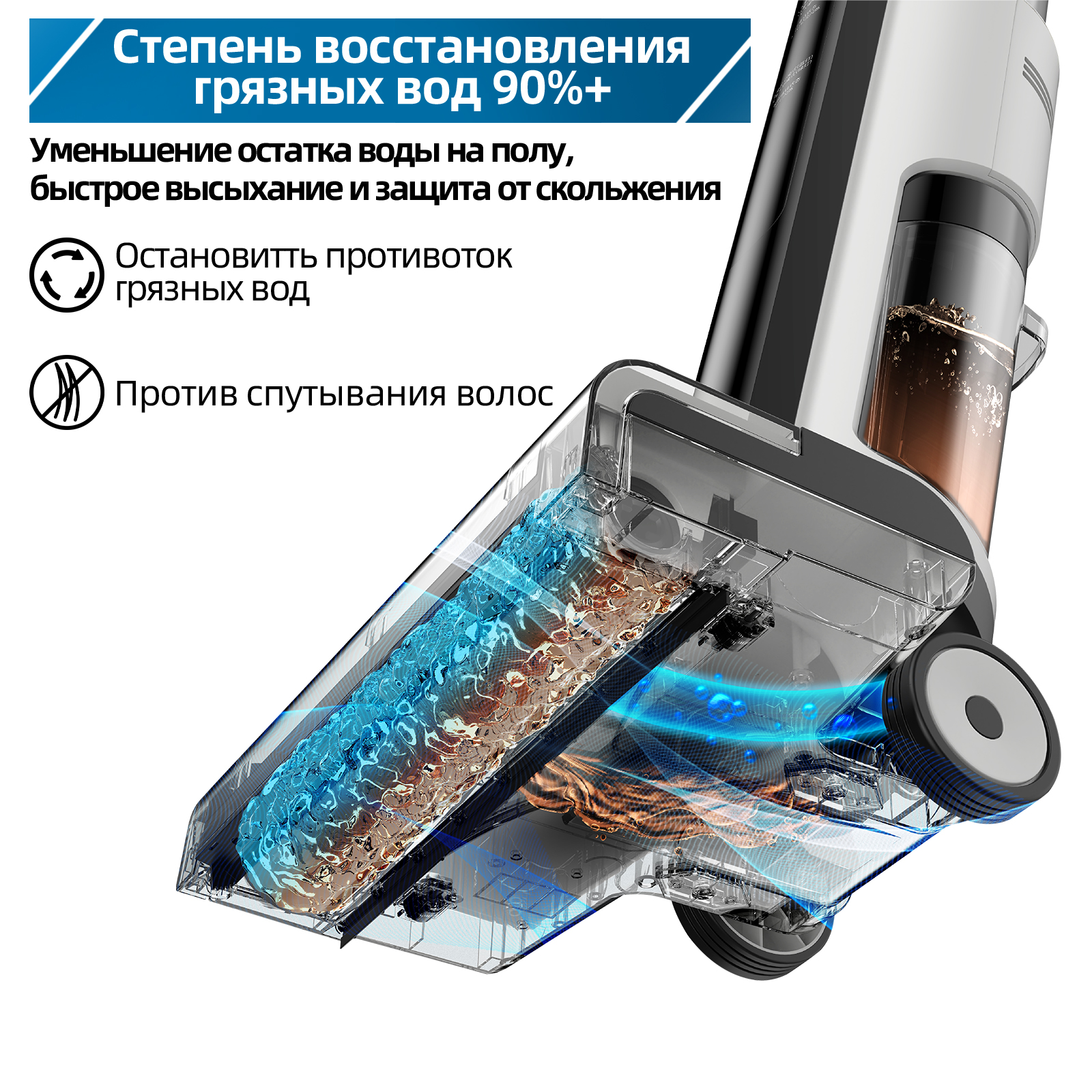 Redkey W12 SE Wireless Wet Dry Vacuum Cleaner Multi-Surface Smart Cordless Mop Floor Washer Handheld Household Self-Cleaning