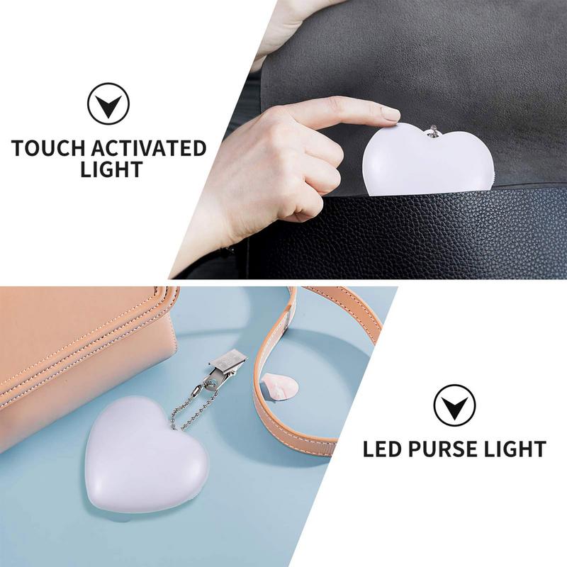 Luminous Pendant Keychain Touch Lamp Induction Lamp Heart Star Light Handheld LED Work Light, Portable Running Light For Runners