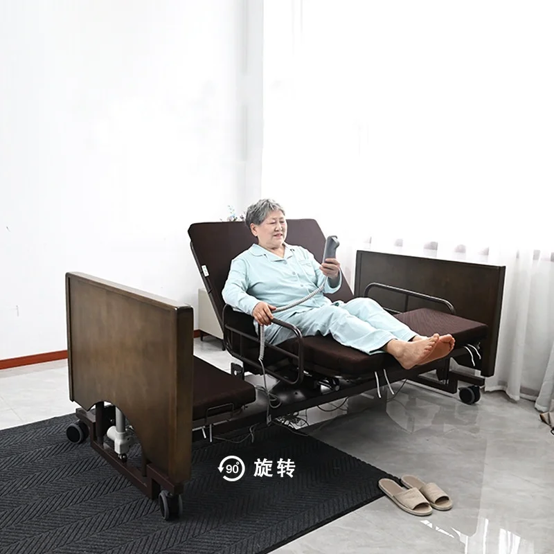 Ouderbed, elektrisch draaibaar bed, multifunctioneel draaibaar, bedden geschikt voor ouderen, ouderenmeubilair