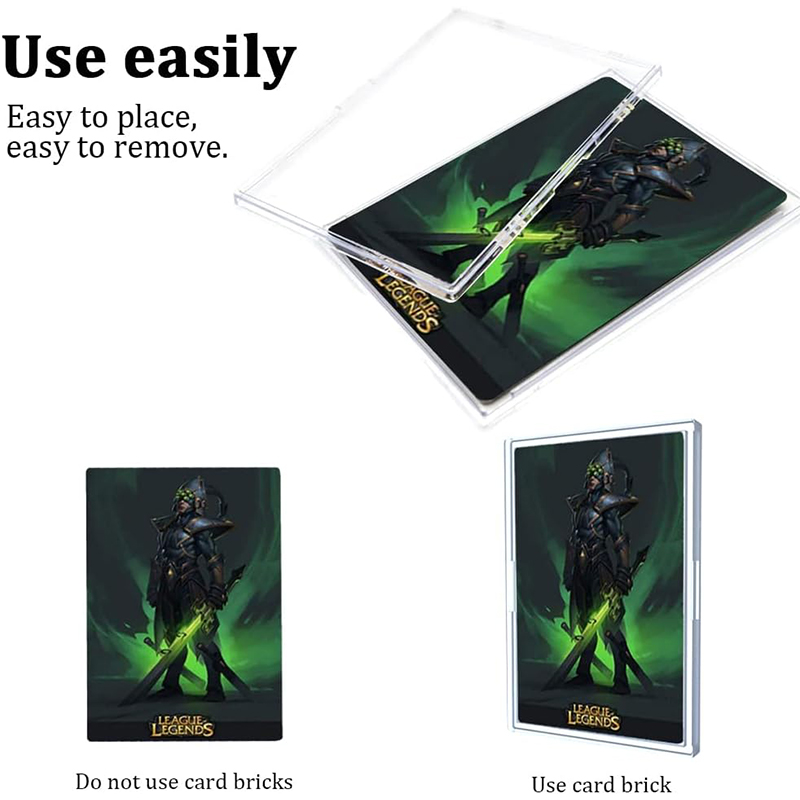 5Pcs/Pack Acrylic Trading Card Holder Transparent Collection Sleeves Frames for Basketball Sports Cards TCG Card Display