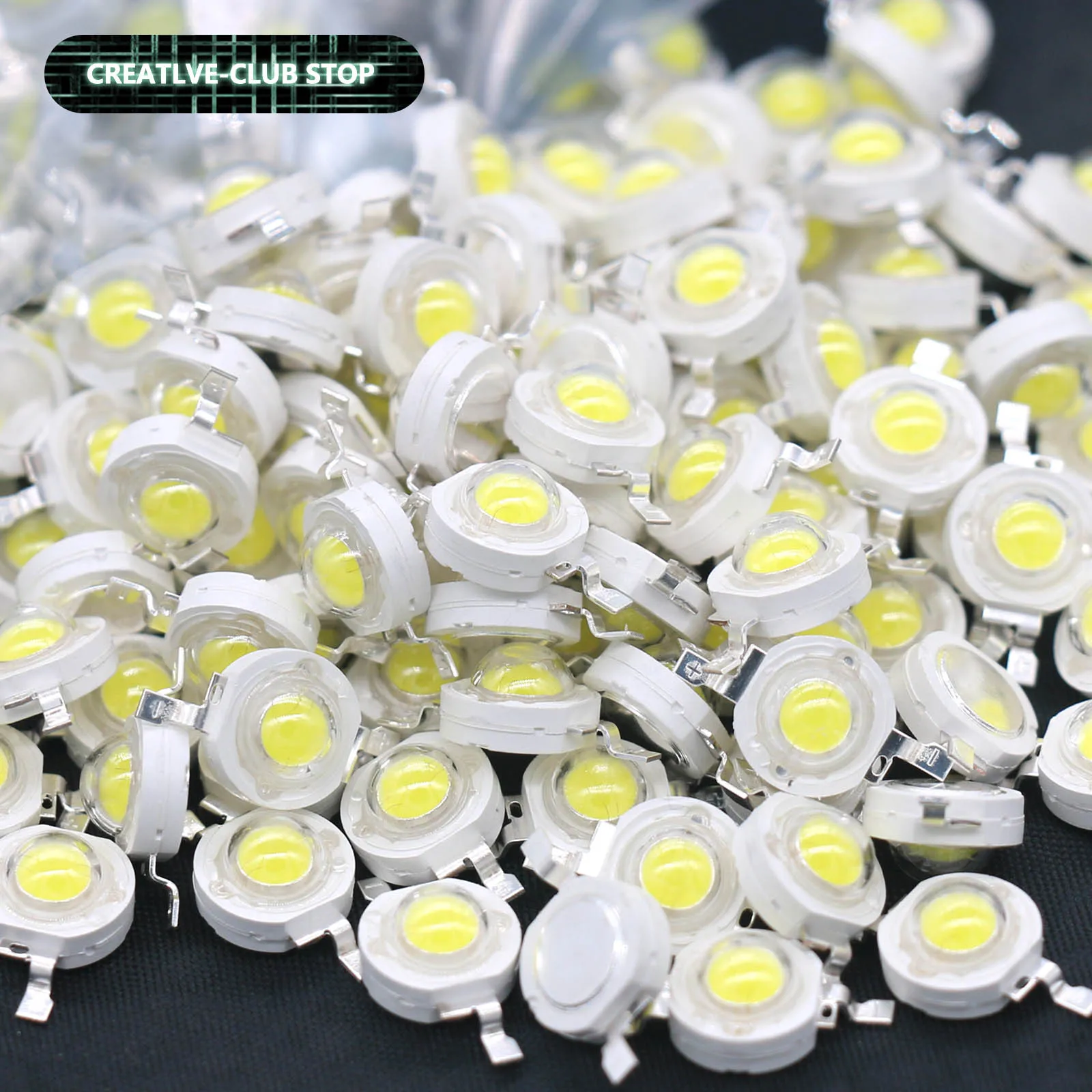 Bộ 50 Thực Full Watt 1W 3W Ấm/Tự Nhiên/Trắng Lạnh Cao Cấp Đèn LED Bóng Đèn điốt SMD 110-120LM Chip LED Đèn LED Downlight